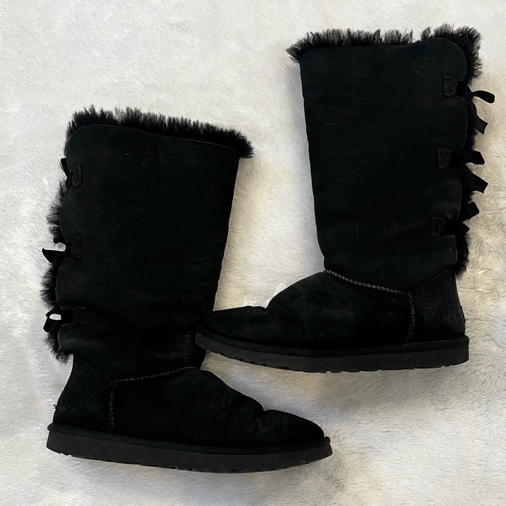 UGG Bailey Bow II Tall Boots in Black
